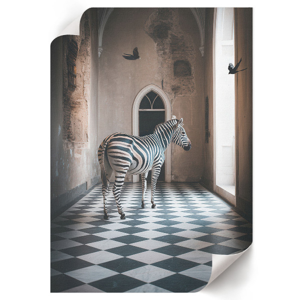 Plagát do obývačky Zebra v architektúre