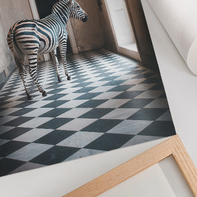 Plagát do obývačky Zebra v architektúre