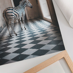 Plagát do obývačky Zebra v architektúre