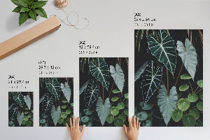 Poster na stenu Zelené listy