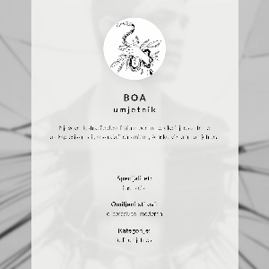 Retro plagát Monochromatický portrét