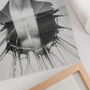 Retro plagát Monochromatický portrét