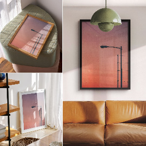 Plagát do izby Pouličná lampa