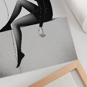 Retro plagát Dievča s balónom