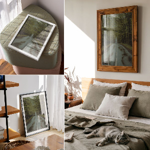 Retro plagát Cesta lesom