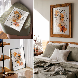 Plagát do obývačky Abstraktný portrét