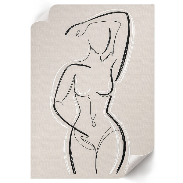 Poster na stenu Ženská silueta