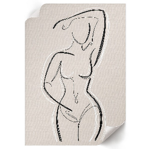 Poster na stenu Ženská silueta