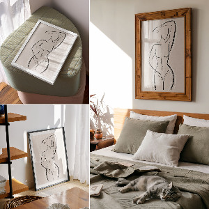 Poster na stenu Ženská silueta