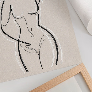 Poster na stenu Ženská silueta