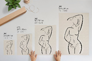 Poster na stenu Ženská silueta