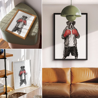 Poster na stenu Boxerský pes