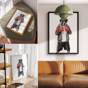 Poster na stenu Boxerský pes