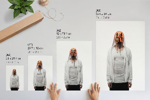 Retro plagát Záhadná postava