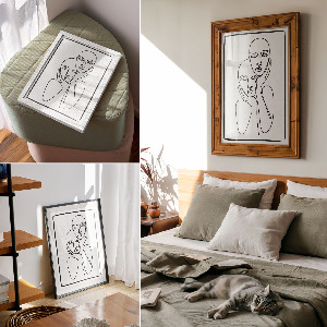 Retro plagát Lineárne plochy