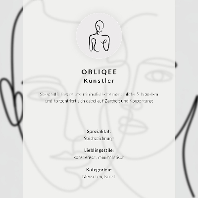 Plagát do obývačky Line art na tvári