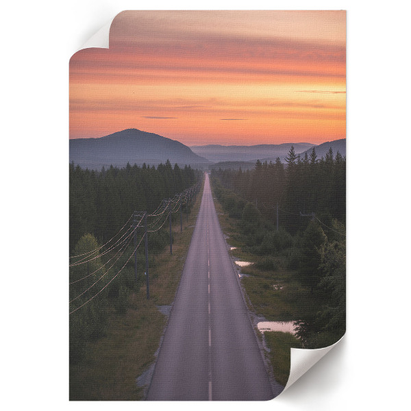 Plagát do obývačky Lesná cesta
