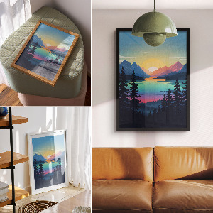 Plagát do izby Horský západ