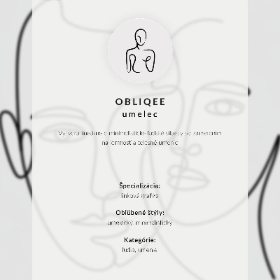 Plagát do izby Ženy s linkovou grafikou
