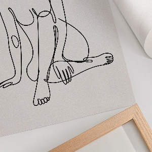 Plagát do izby Ženy s linkovou grafikou