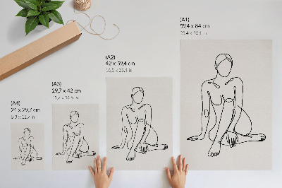 Plagát do izby Ženy s linkovou grafikou