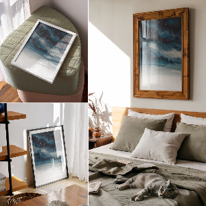 Retro plagát Nočná obloha