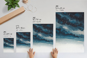 Retro plagát Nočná obloha