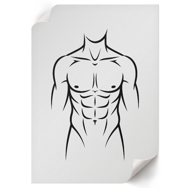 Retro plagát Minimalistická silueta