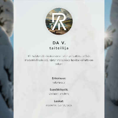 Retro plagát Horské jazero