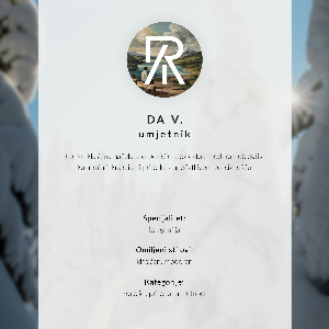 Retro plagát Horské jazero