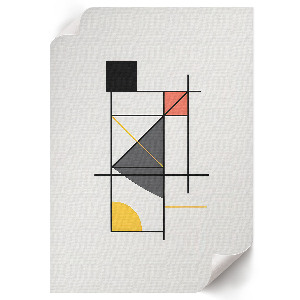 Poster na stenu s motívom štýlovej geometrie
