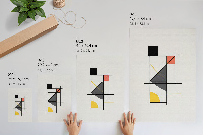 Poster na stenu Štýlová geometria