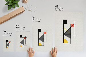 Poster na stenu Štýlová geometria
