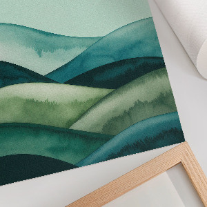 Retro plagát Zelené kopce