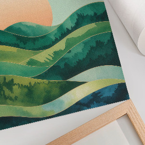 Plagát do obývačky Zelené kopce