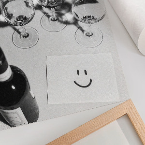 Plagát do obývačky Poháre na víno