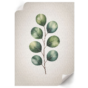 Retro plagát Zelené listy