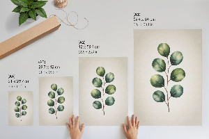 Retro plagát Zelené listy