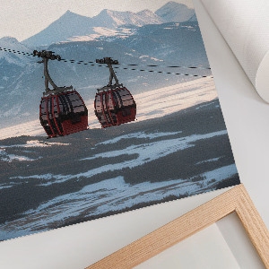 Retro plagát Zimná krajina