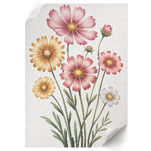 Plagát do izby Farebné kvety