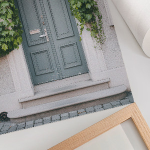 Retro plagát Elegantná fasáda