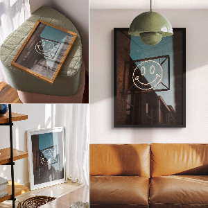 Poster na stenu Neónový úsmev