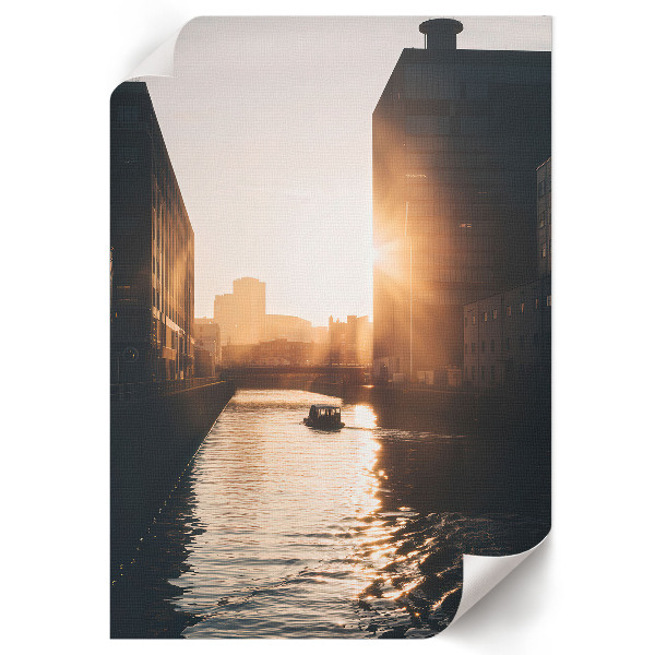 Retro plagát Západ slnka