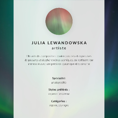 Poster na stenu Polárna žiara