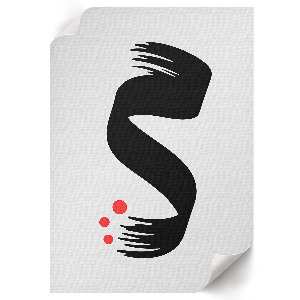 Poster na stenu s motívom geometrickej elegancie