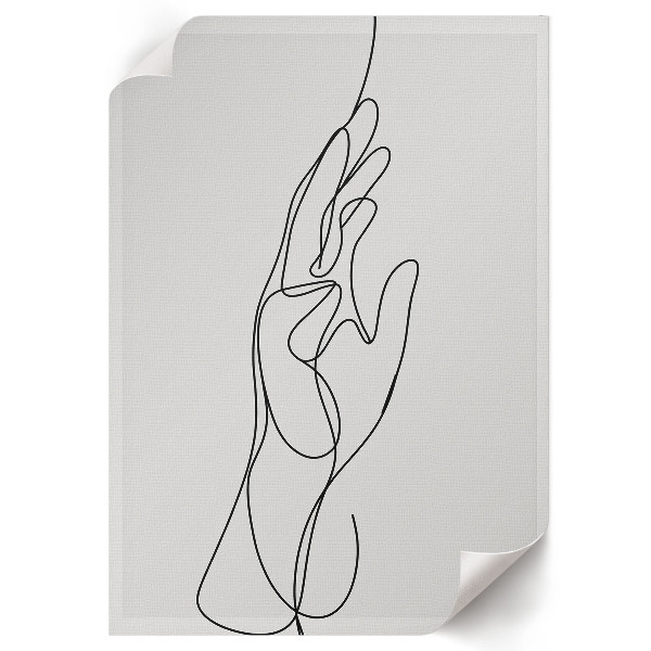 Plagát do obývačky Rovná ruka