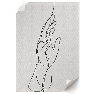 Plagát do obývačky Rovná ruka