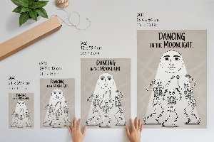 Plagát do obývačky Tanec v mesačnom svite