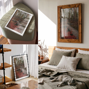 Poster na stenu Lesná cesta