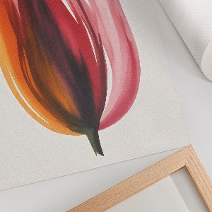 Retro plagát Farebný kvet